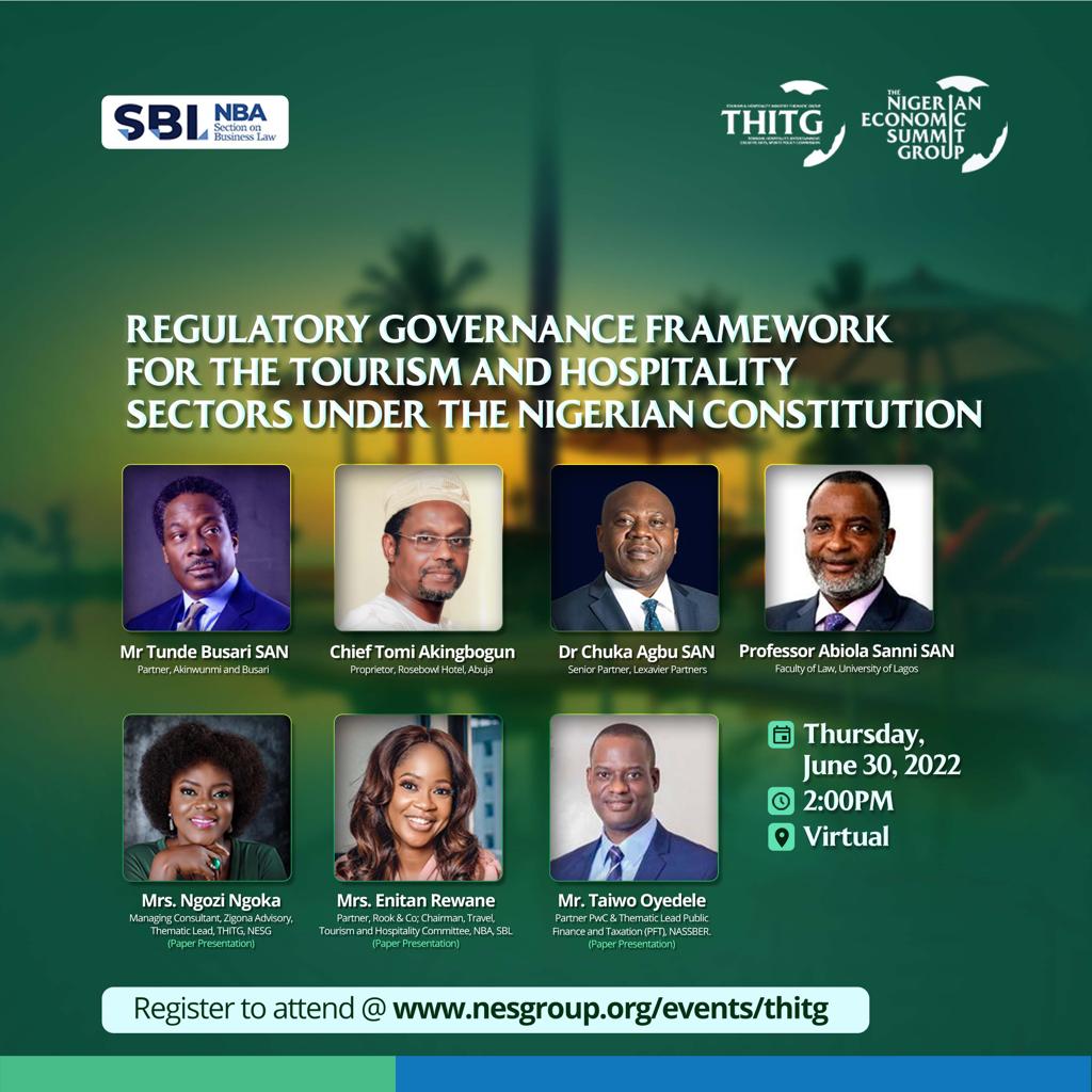 NESG holds webinar to enhance Nigeria’s Tourism and Hospitality sector,The Nigerian Economic Summit Group, The NESG, think-tank, think, tank, nigeria, policy, nesg, africa, number one think in africa, best think in nigeria, the best think tank in africa, top 10 think tanks in nigeria, think tank nigeria, economy, business, PPD, public, private, dialogue, Nigeria, Nigeria PPD, NIGERIA, PPD, The Nigerian Economic Summit Group